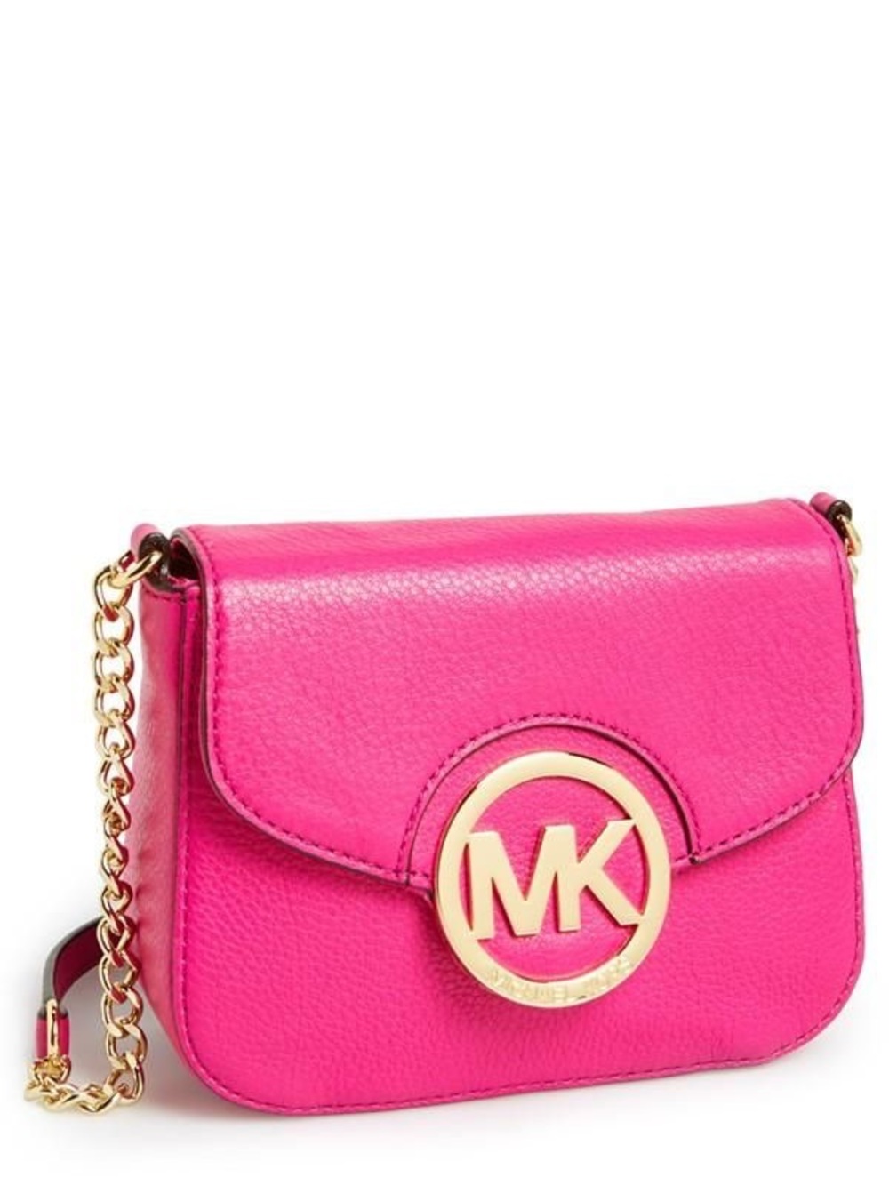 Michael Kors Fulton Fuschia Crossbody Bag